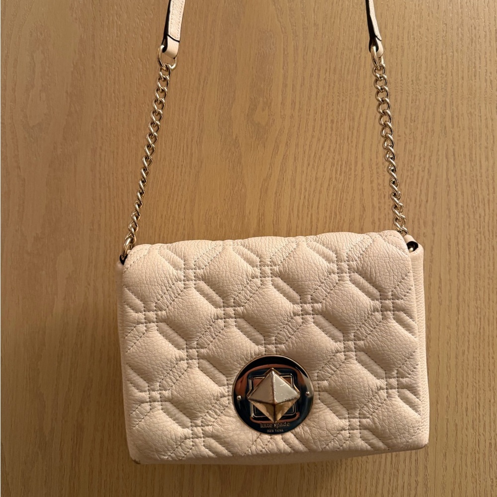 Kate Spade Cream Quilted Bag